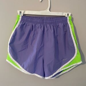 Nike Women's Athletic Shorts in Purple and Green